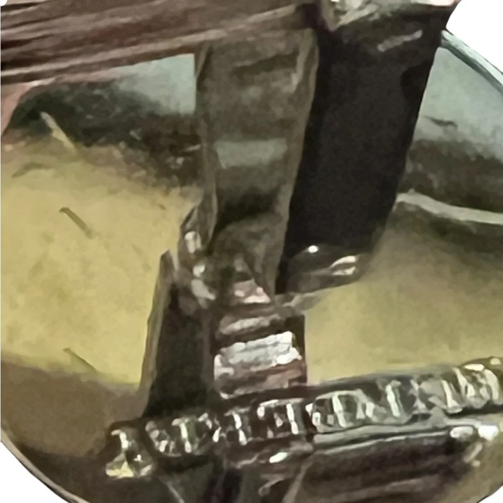 Silver Burberry Tie Clip and Cuff Links